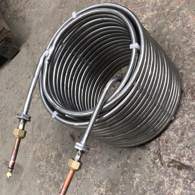 Ngâm ống trao đổi nhiệt cuộn Wort Chiller thép không gỉ